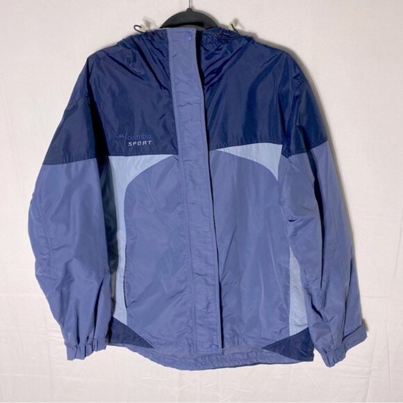 Columbia Blue Soft Shell Windbreaker Light Jacket Outerwear Activewear Jacket M - Picture 1 of 16